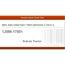 REPL ENG V38DIT3ZA7 TIER3 (M8540HD-1/ HD12-1)