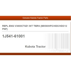 REPL ENG V3800CT4Z1 INT TIER4 (M8560HFC/HDC/HDC12 PNF)