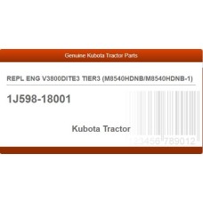 REPL ENG V3800DITE3 TIER3 (M8540HDNB/M8540HDNB-1)