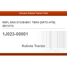 REPL ENG D722E4BX1 TIER4 [NRTC-NTE] (BX1870)