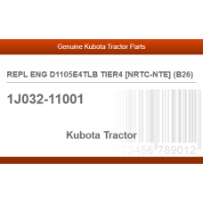 REPL ENG D1105E4TLB TIER4 [NRTC-NTE] (B26)