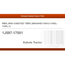 REPL ENG V38DIT3Z7 TIER3 (M9540HD-1/HD12-1/HDL-1/HFL-1)