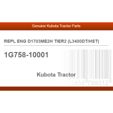 REPL ENG D1703ME2H TIER2 (L3400DT/HST)