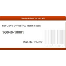 REPL ENG D1005E3F22 TIER4 (F2260)