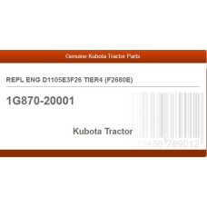 REPL ENG D1105E3F26 TIER4 (F2680E)