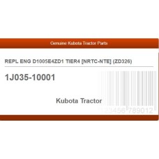 REPL ENG D1005E4ZD1 TIER4 [NRTC-NTE] (ZD326)