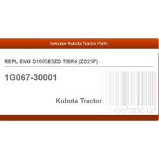 REPL ENG D1005E3ZD TIER4 (ZD25F)