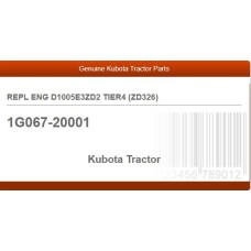 REPL ENG D1005E3ZD2 TIER4 (ZD326)